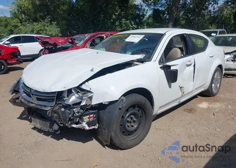 2014 Dodge Avenger Se из США, поврежденный, VIN 1C3CDZAB1EN113122